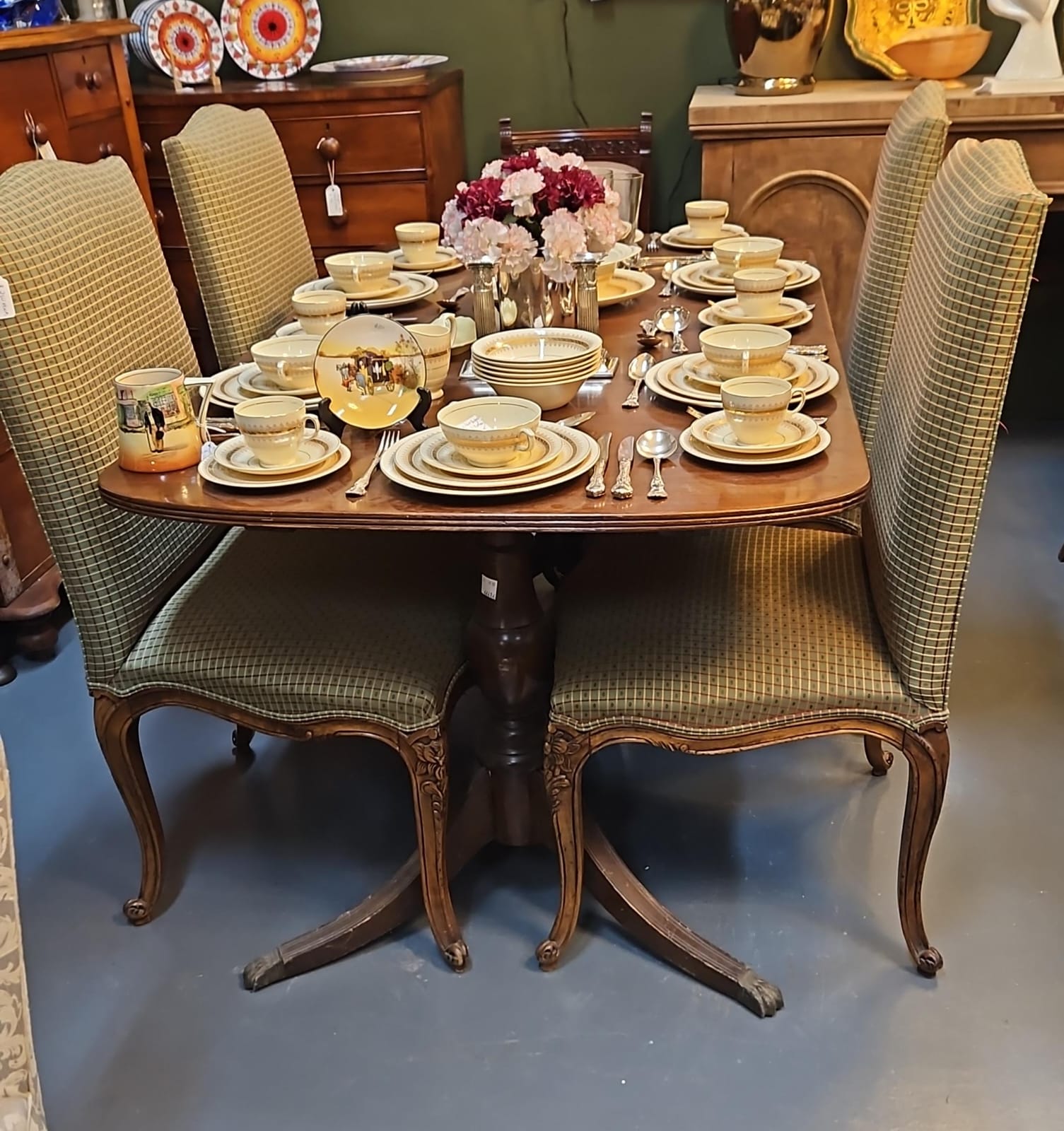 The main photo for Regency walnut dining table
