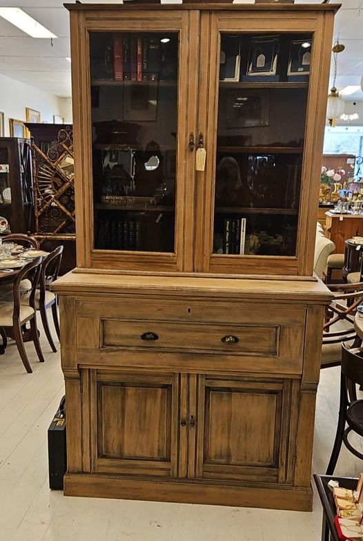 The main photo for Edwardian library bookcase /secretaire