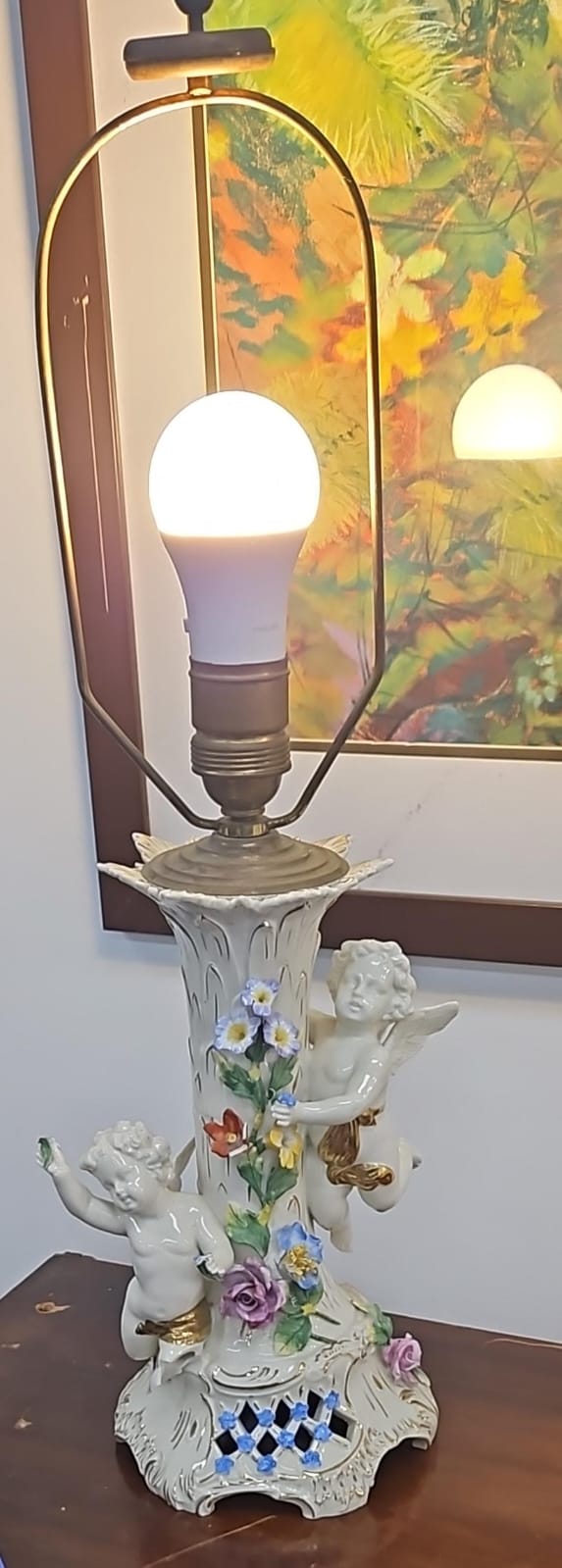 The main photo for Capidomonte lamps circa 1950s